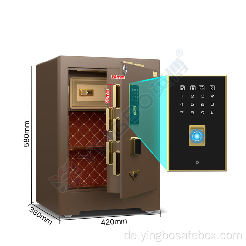 Europäischer Markt Fingerabdruck Büro Home Safe Box
